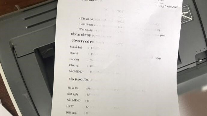 Dấu hiệu máy in hết mực